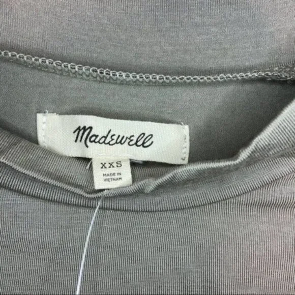 Madewell Green Mock Neck Shirt Size XXS - Picture 15 of 15